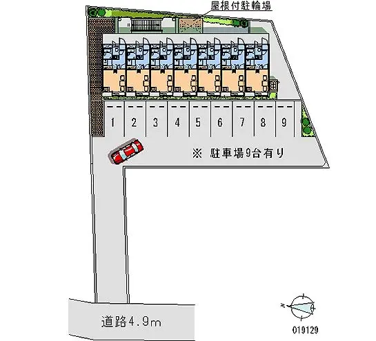 ★手数料０円★豊田市吉原町　月極駐車場（LP）